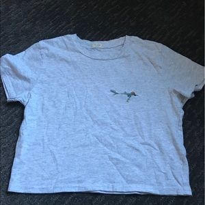 NWOT cropped John Galt t shirt